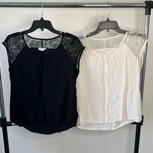 Black and white Blouse bundle size small
